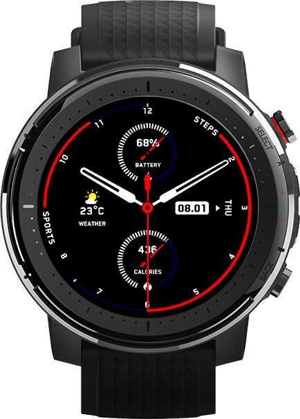 Умные часы Huami Amazfit Stratos 3 (Smart Sports Watch 3) (Black/Черный) - 1
