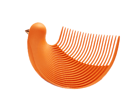 Гребешок-расческа для волос YIYOHOME Bird Comb (Orange/Оранжевый) 