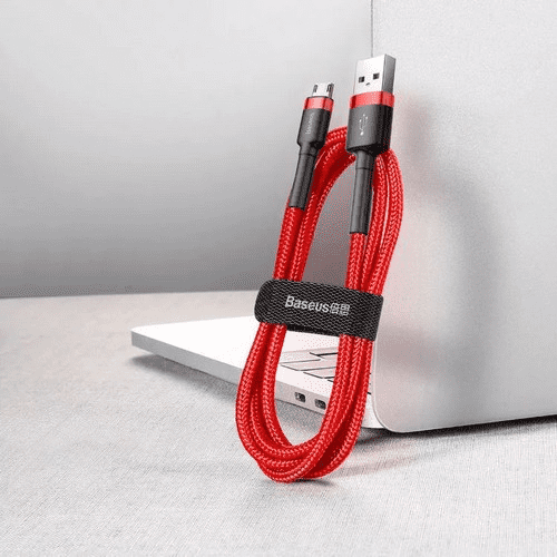 Внешний вид кабеля Xiaomi Baseus Cafule Cable USB For Micro 2A 3m CAMKLF-HG1